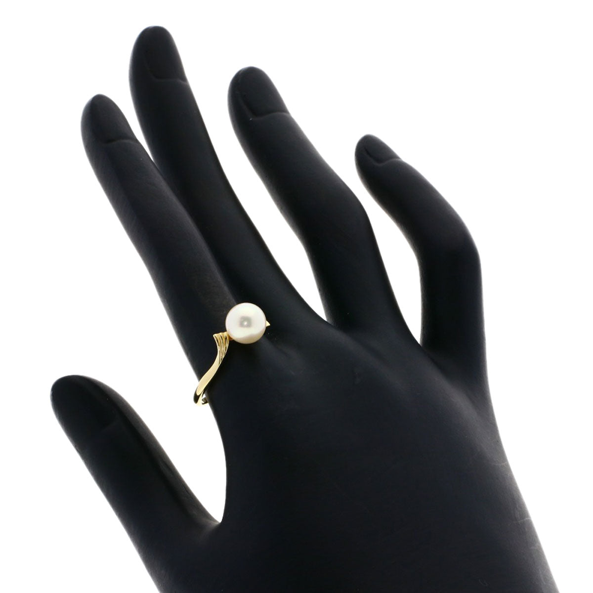 MIKIMOTO   Akoya pearl Pearl Ring  K14 Yellow Gold Ladies [Used]