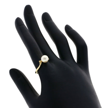 MIKIMOTO   Akoya pearl Pearl Ring  K14 Yellow Gold Ladies [Used]