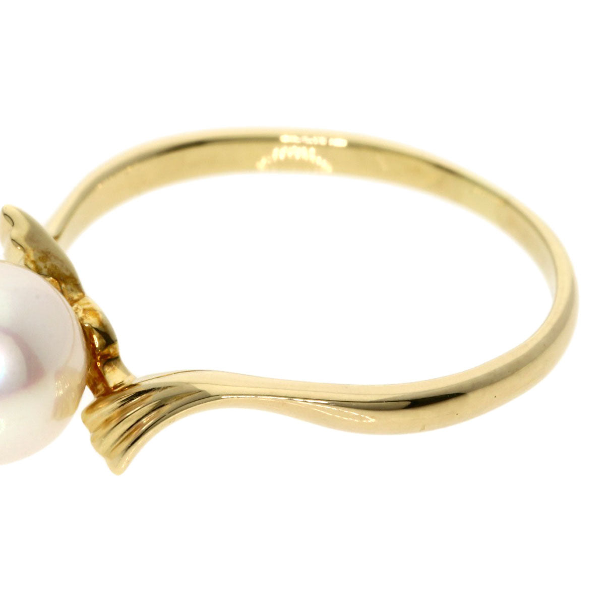 MIKIMOTO   Akoya pearl Pearl Ring  K14 Yellow Gold Ladies [Used]