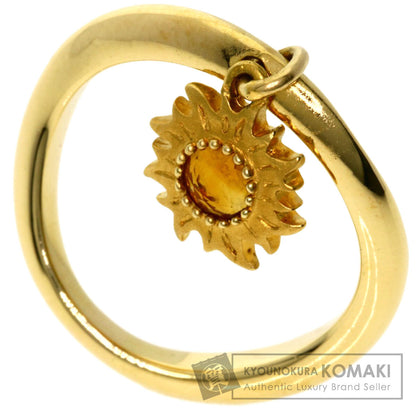Carrera y Carrera Sol Isombra Sun Motif Citrin Ring K18 Yellow Gold Ladies [Used]