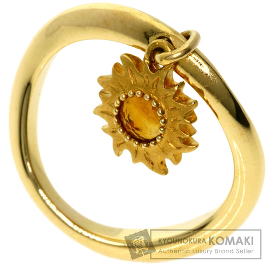 Carrera y Carrera Sol Isombra Sun Motif Citrin Ring K18 Yellow Gold Ladies [Used]