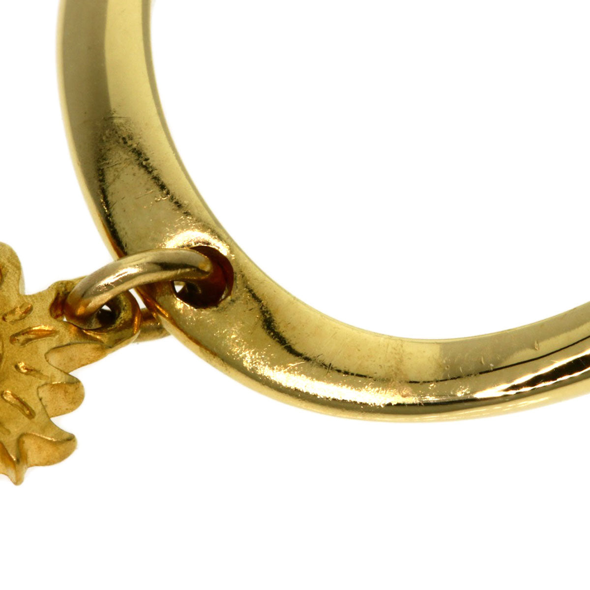 Carrera y Carrera Sol Isombra Sun Motif Citrin Ring K18 Yellow Gold Ladies [Used]
