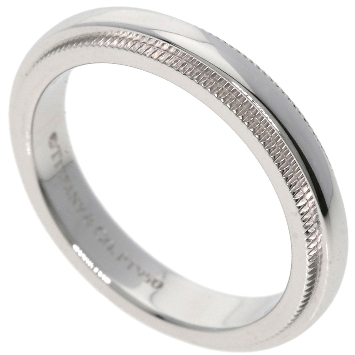 TIFFANY&Co. Milgrain Ring Platinum PT950 Ladies [Used]