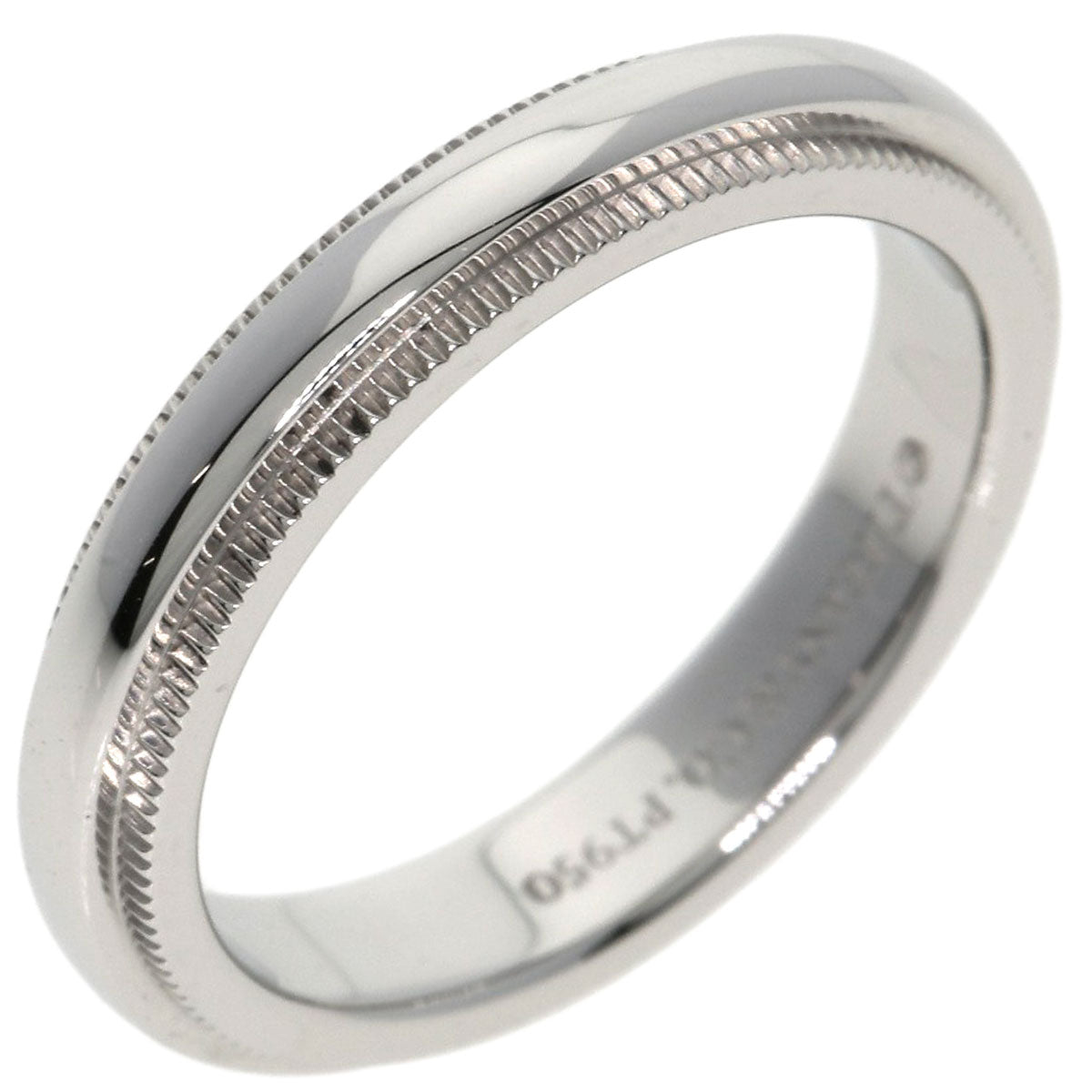 TIFFANY&Co. Milgrain Ring Platinum PT950 Ladies [Used]