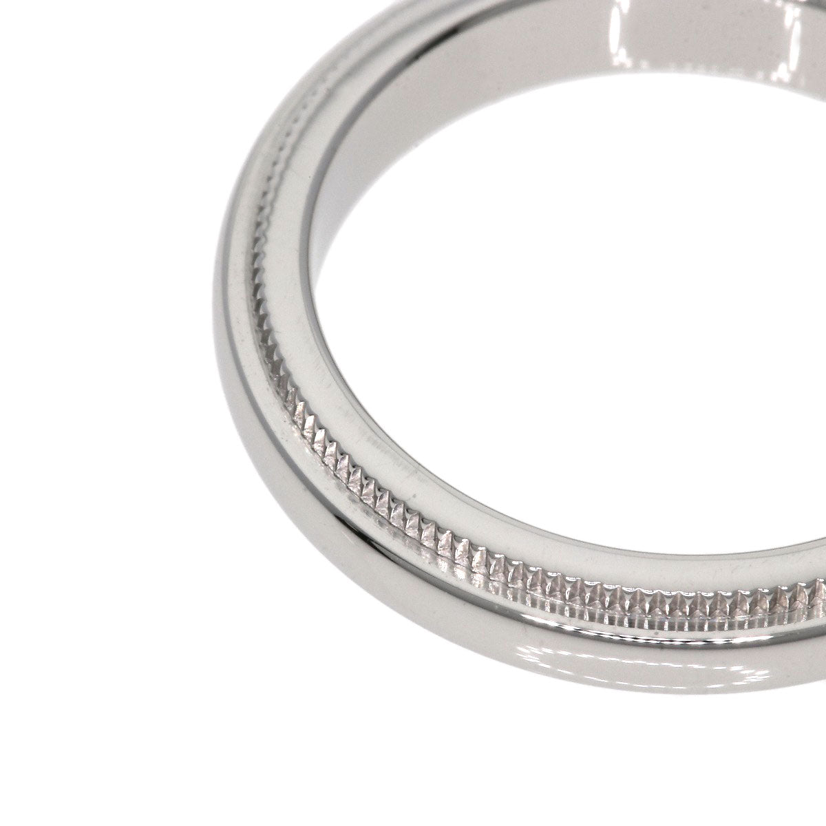 TIFFANY&Co. Milgrain Ring Platinum PT950 Ladies [Used]