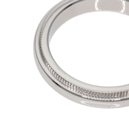 TIFFANY&Co. Milgrain Ring Platinum PT950 Ladies [Used]