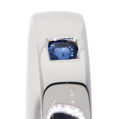 Damiani 3P Sapphire 2P Diamond Ring K18 White Gold Ladies [Used]