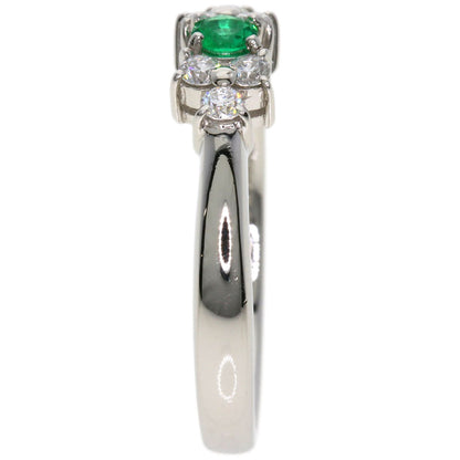 MIKIMOTO Emerald Diamond Ring Platinum PT950 Ladies [Used]