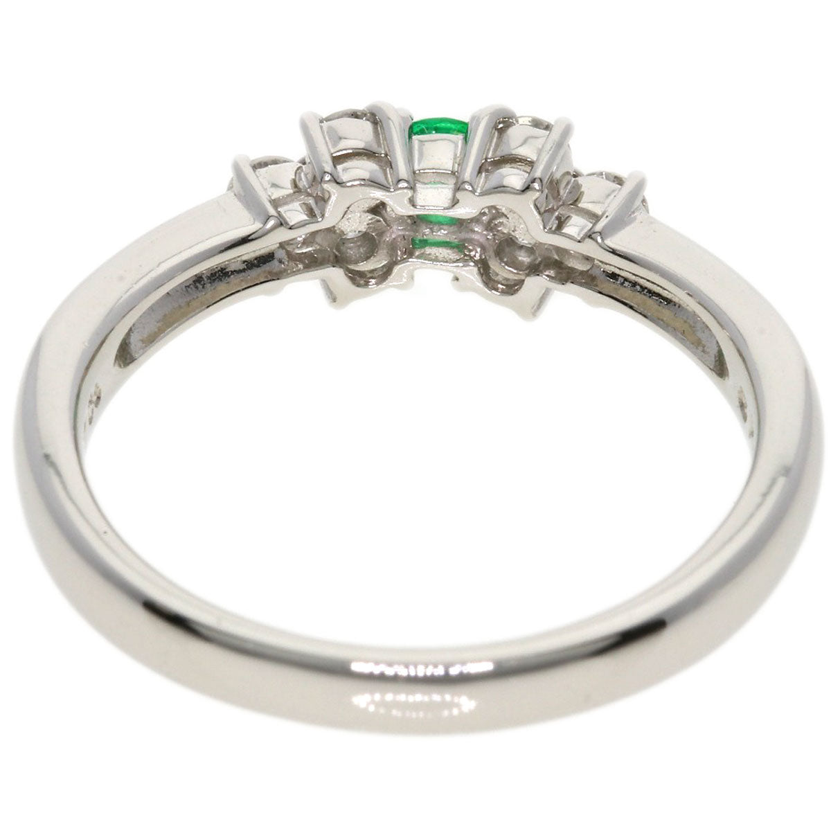 MIKIMOTO Emerald Diamond Ring Platinum PT950 Ladies [Used]