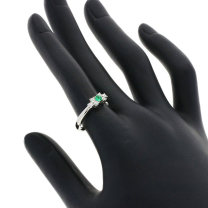 MIKIMOTO Emerald Diamond Ring Platinum PT950 Ladies [Used]