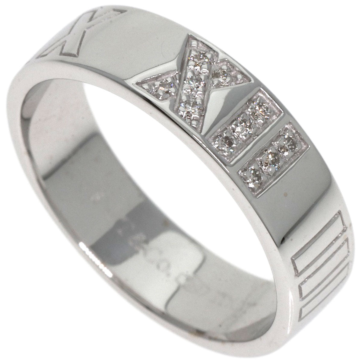 TIFFANY&Co. Atlas Diamond Ring K18 White Gold Ladies [Used]