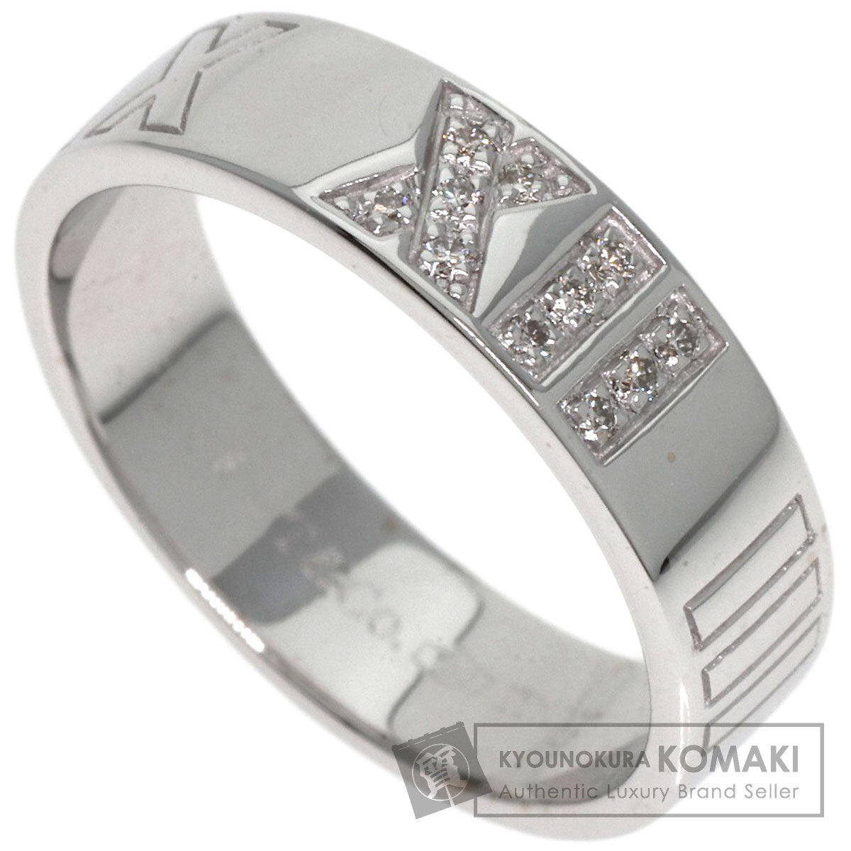 TIFFANY&Co. Atlas Diamond Ring K18 White Gold Ladies [Used]
