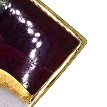 Kenji Hisa Ruby Inzoisite Diamond Pendant top Platinum PT900 18K Yellow GoldLadies [Used]