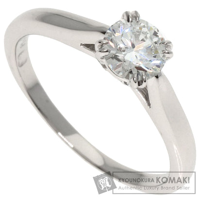 HARRY WINSTON Solitaire Round Face 1P Diamond Ring Platinum PT950 Ladies [Used]