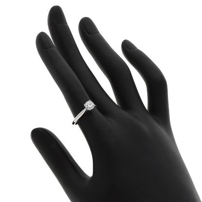HARRY WINSTON Solitaire Round Face 1P Diamond Ring Platinum PT950 Ladies [Used]