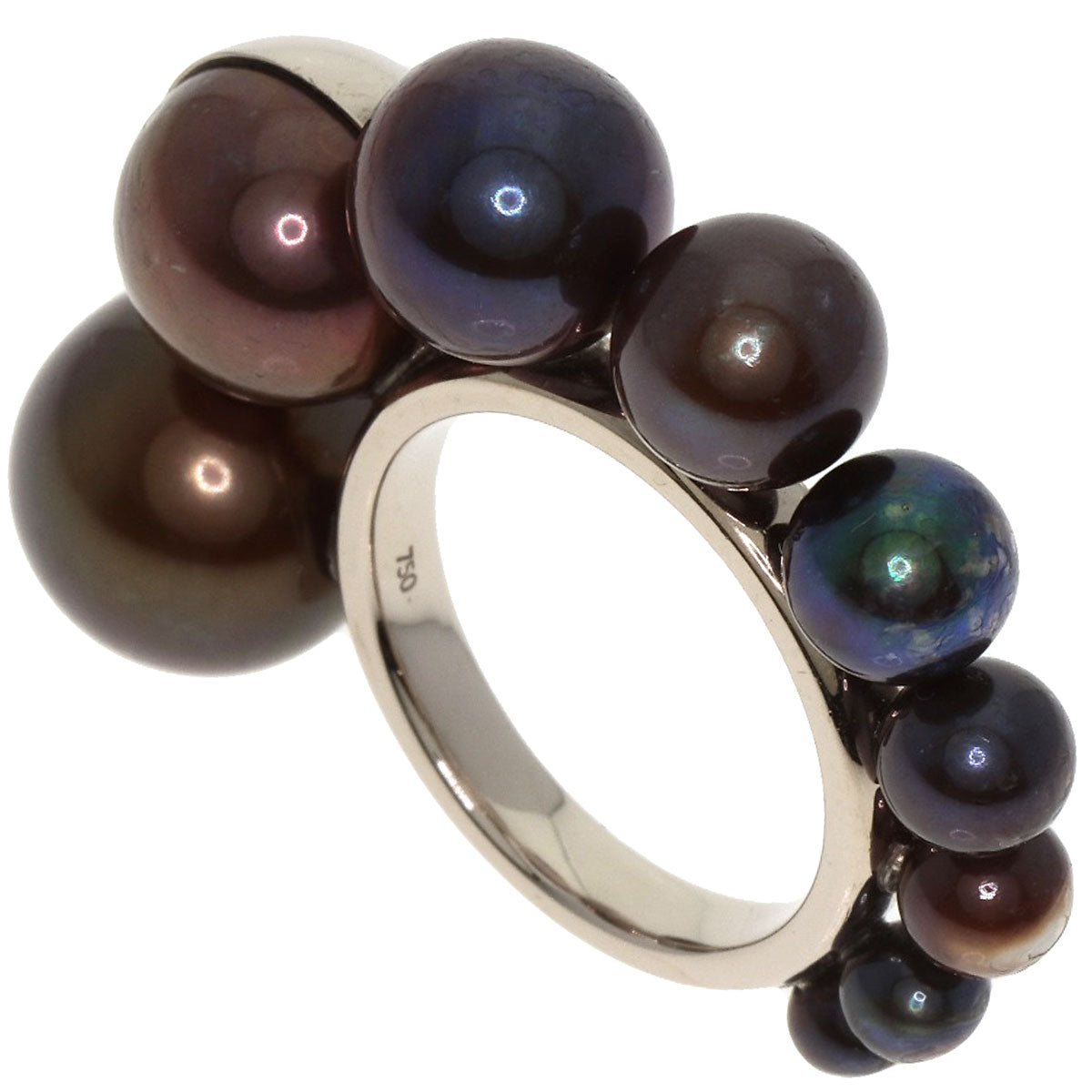 TASAKI M/G Pearl Pearl Shell Ring K18 White Gold Ladies [Used]