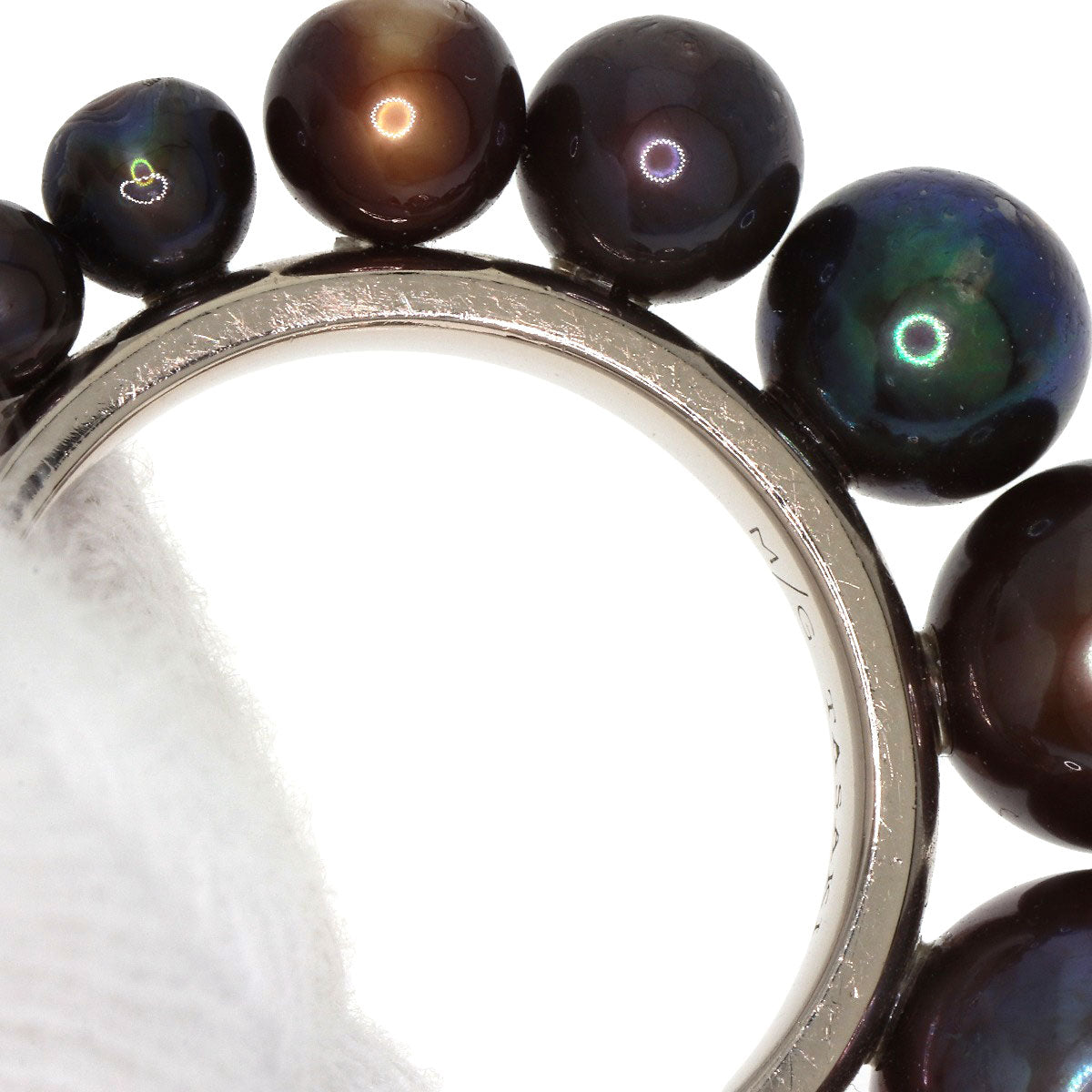 TASAKI M/G Pearl Pearl Shell Ring K18 White Gold Ladies [Used]