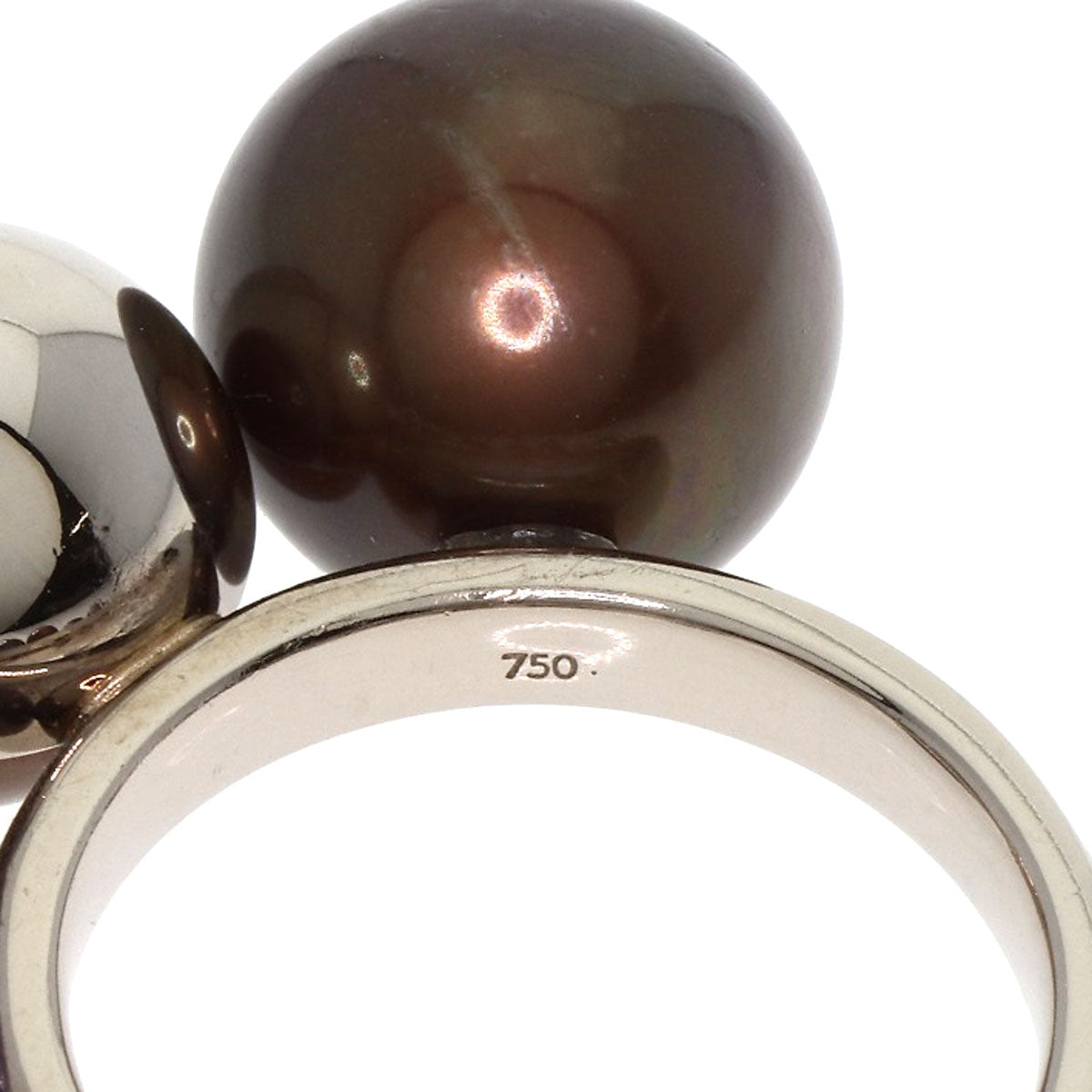 TASAKI M/G Pearl Pearl Shell Ring K18 White Gold Ladies [Used]