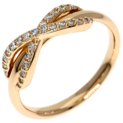 TIFFANY&Co. Infinity Diamond Ring K18 Pink Gold Ladies [Used]