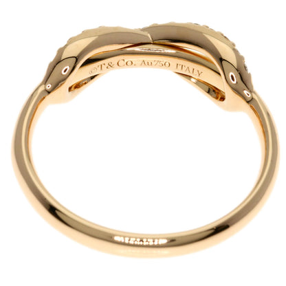 TIFFANY&Co. Infinity Diamond Ring K18 Pink Gold Ladies [Used]