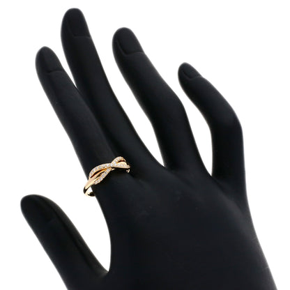 TIFFANY&Co. Infinity Diamond Ring K18 Pink Gold Ladies [Used]
