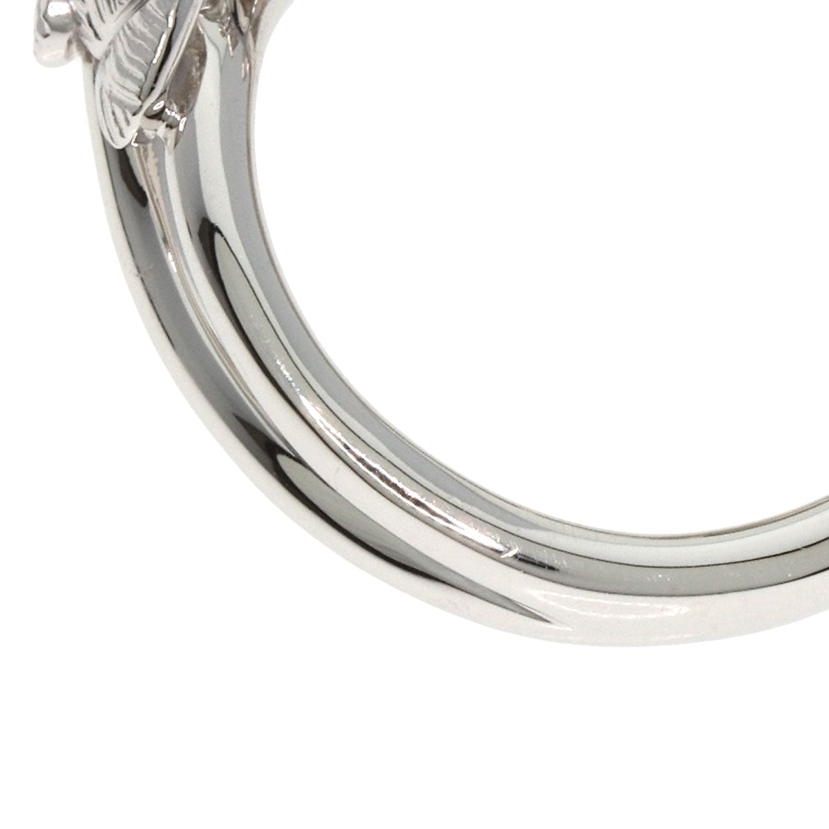 MIKIMOTO Pearl Pearl Diamond Ring K18 White Gold Ladies [Used]
