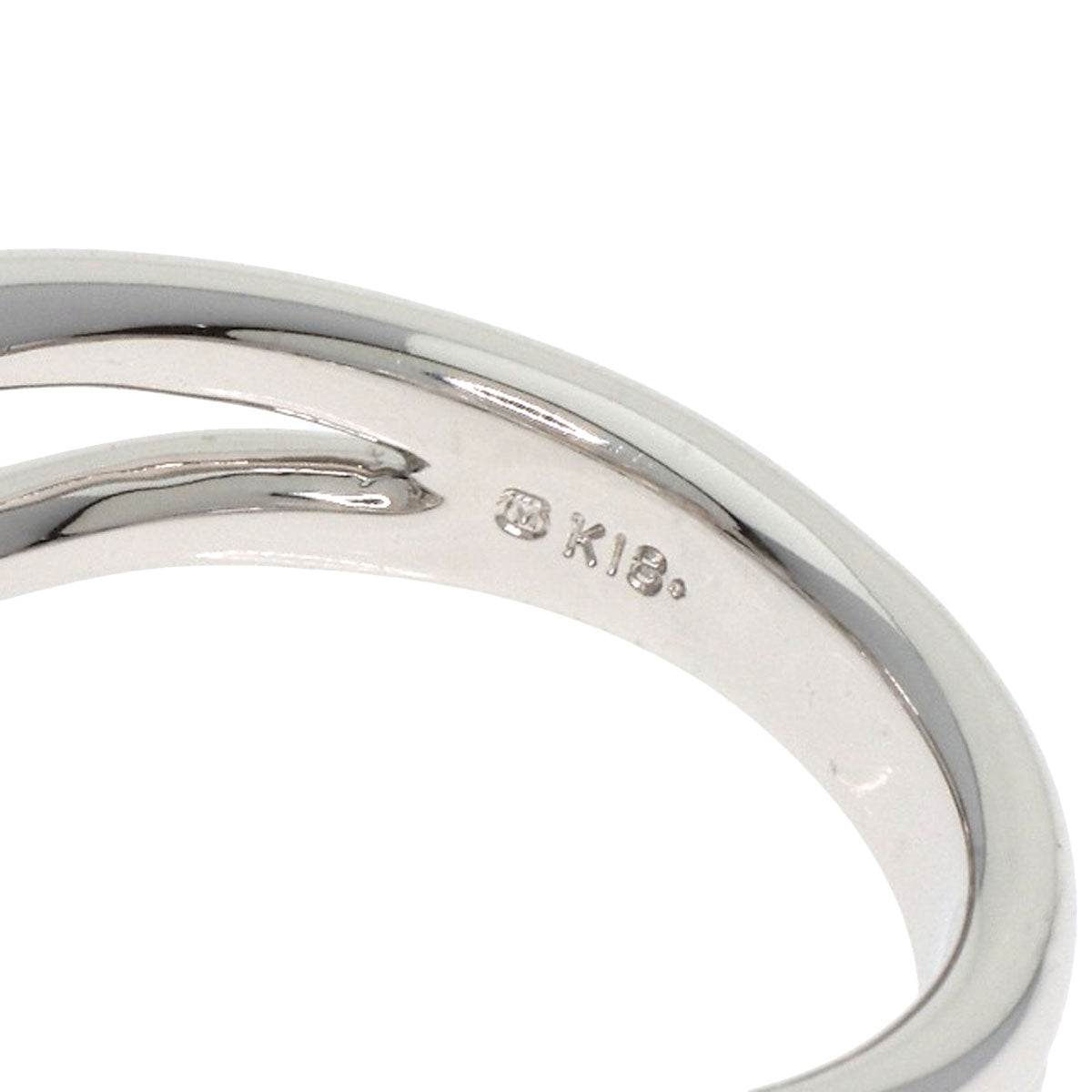 MIKIMOTO Pearl Pearl Diamond Ring K18 White Gold Ladies [Used]