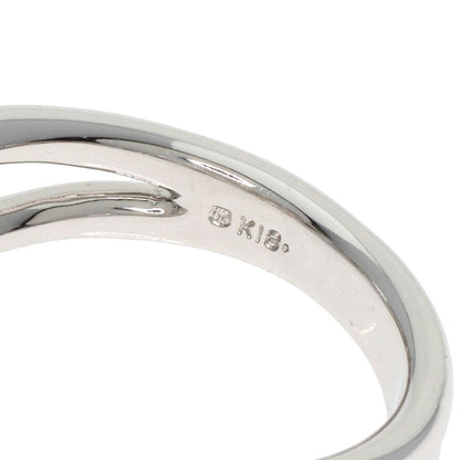 MIKIMOTO Pearl Pearl Diamond Ring K18 White Gold Ladies [Used]