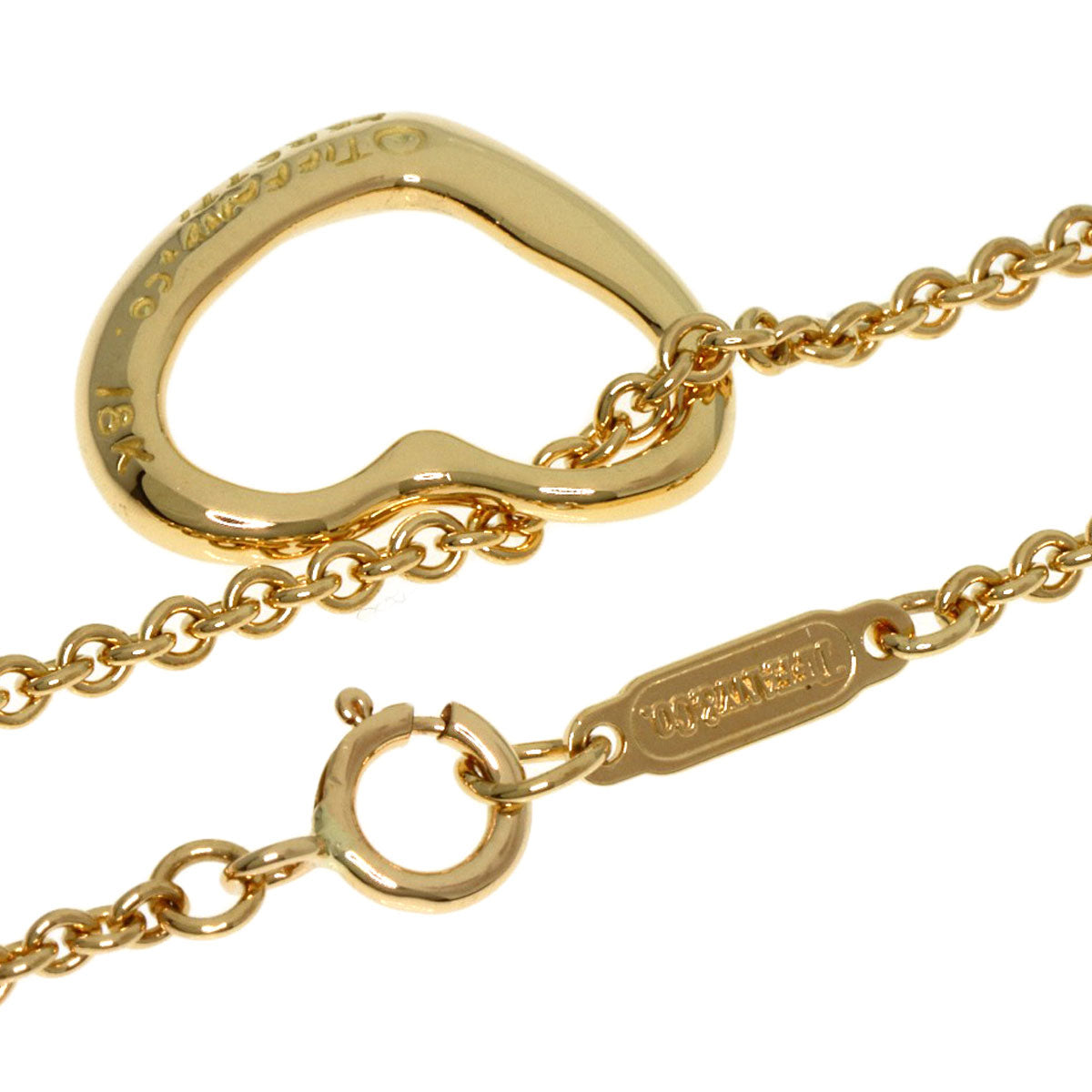 TIFFANY&Co.   Necklace Open heart K18 Yellow Gold Ladies