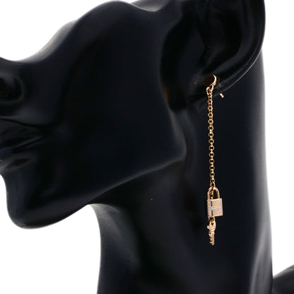 HERMES Kelly Clochette Diamond earring K18 Pink Gold Ladies [Used]