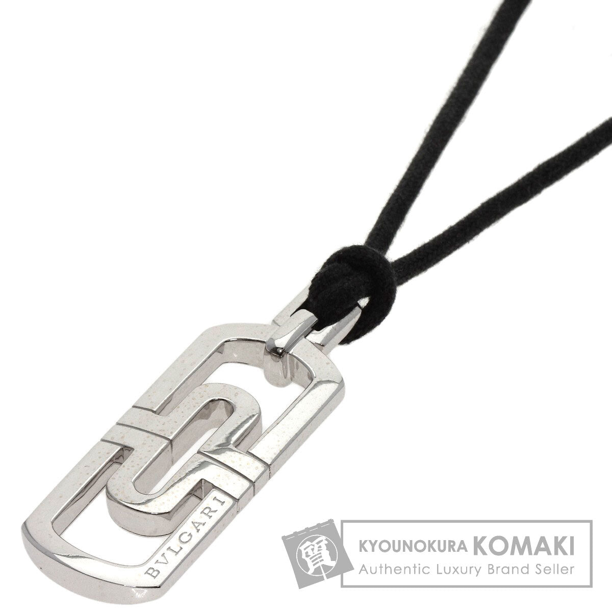 BVLGARI Parentesi open work Necklace K18 White Gold Ladies [Used]