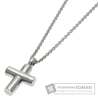 BVLGARI   Necklace Latin Cross K18 White Gold Ladies