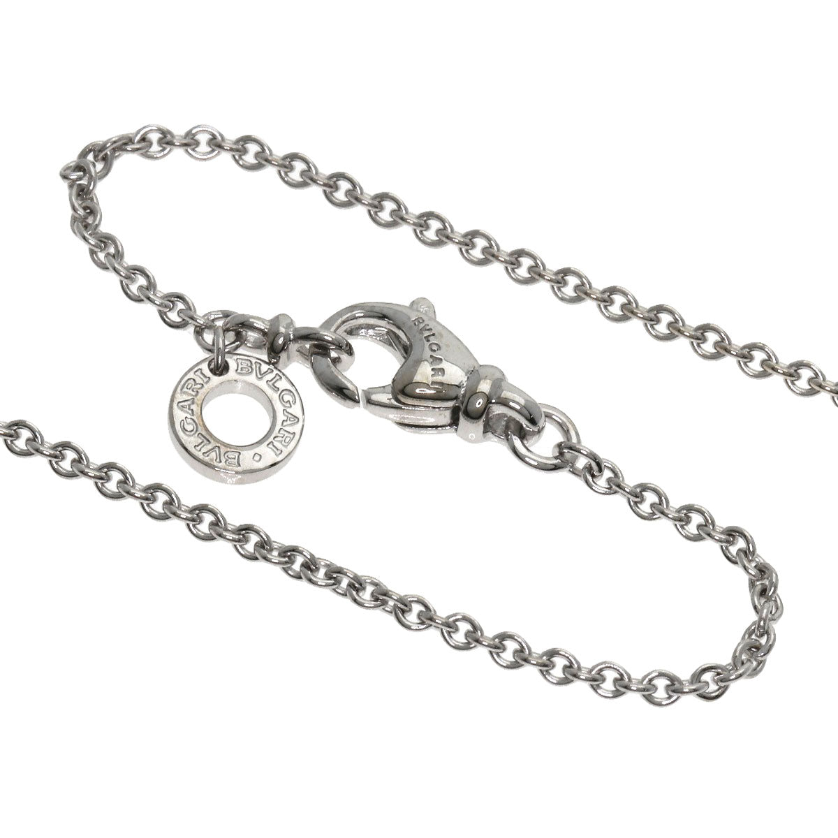 BVLGARI   Necklace Latin Cross K18 White Gold Ladies