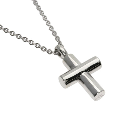 BVLGARI   Necklace Latin Cross K18 White Gold Ladies