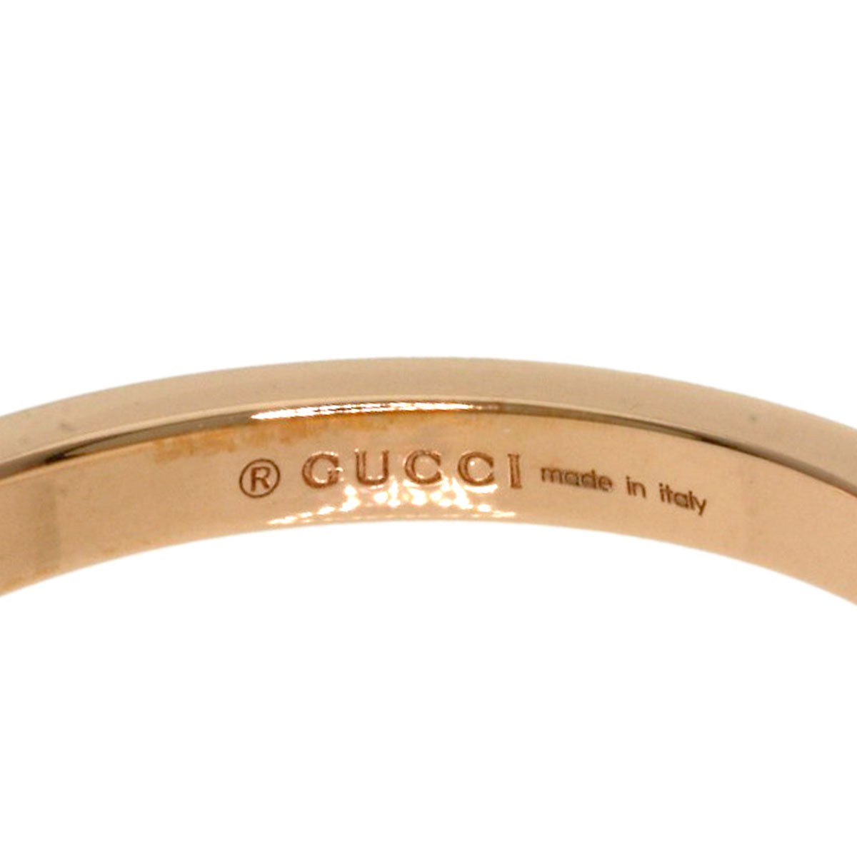 GUCCI GG Running Diamond #14 Ring K18 Pink Gold Ladies [Used]