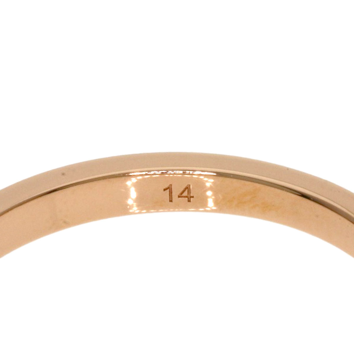 GUCCI GG Running Diamond #14 Ring K18 Pink Gold Ladies [Used]