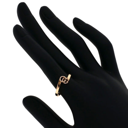 GUCCI GG Running Diamond #14 Ring K18 Pink Gold Ladies [Used]