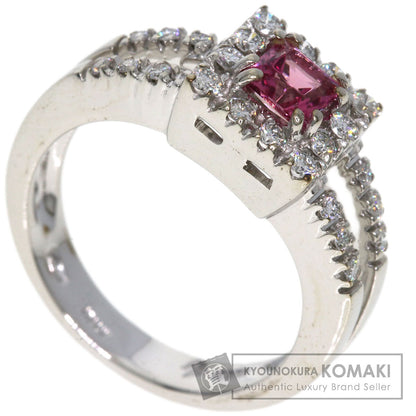 Ponte Vecchio Pink　Tourmaline Diamond Ring K18 White Gold Ladies [Used]