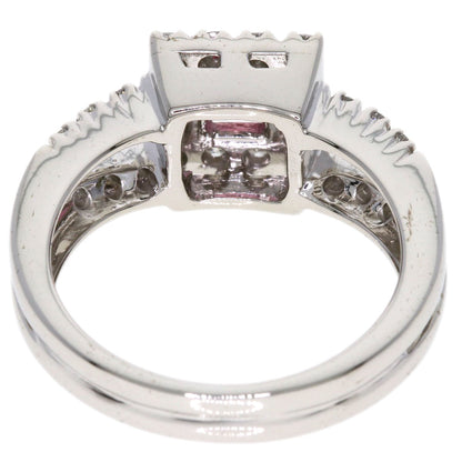Ponte Vecchio Pink　Tourmaline Diamond Ring K18 White Gold Ladies [Used]