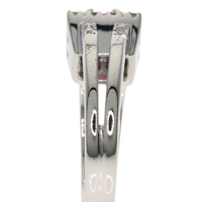 Ponte Vecchio Pink　Tourmaline Diamond Ring K18 White Gold Ladies [Used]