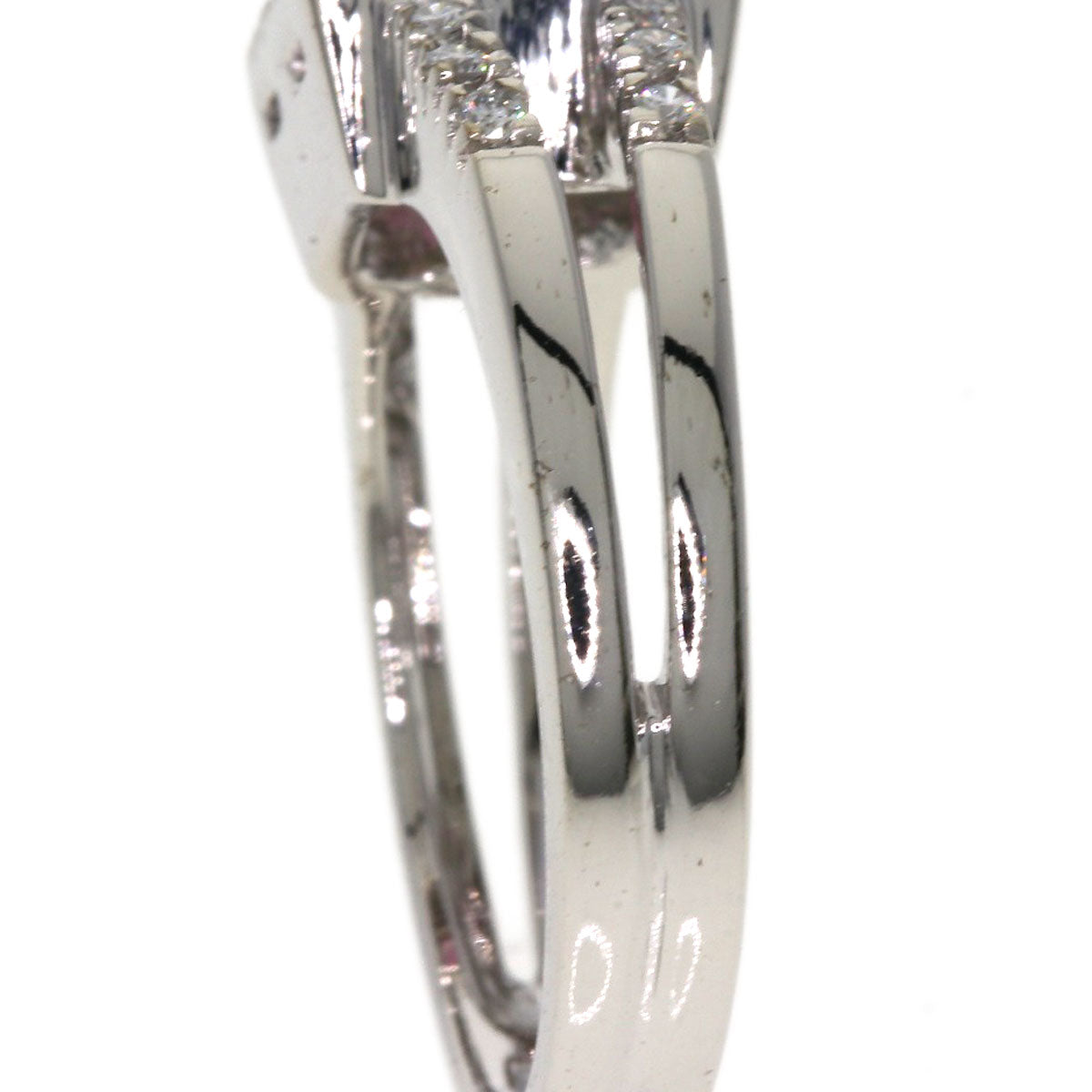 Ponte Vecchio Pink　Tourmaline Diamond Ring K18 White Gold Ladies [Used]