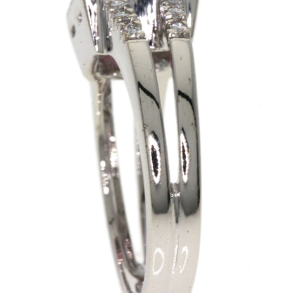 Ponte Vecchio Pink　Tourmaline Diamond Ring K18 White Gold Ladies [Used]