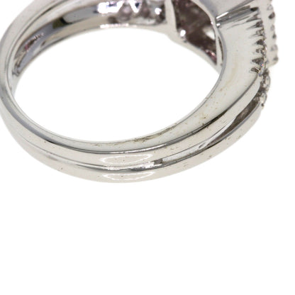 Ponte Vecchio Pink　Tourmaline Diamond Ring K18 White Gold Ladies [Used]