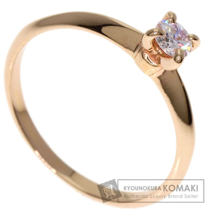 0.135ct Diamond Ring K18 Pink Gold 1.4g　Ladies