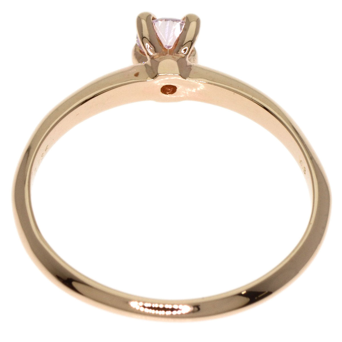 0.135ct Diamond Ring K18 Pink Gold 1.4g　Ladies