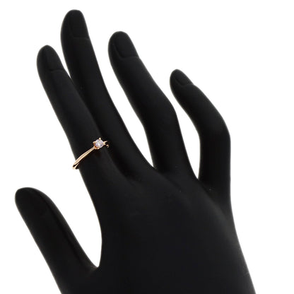 0.135ct Diamond Ring K18 Pink Gold 1.4g　Ladies