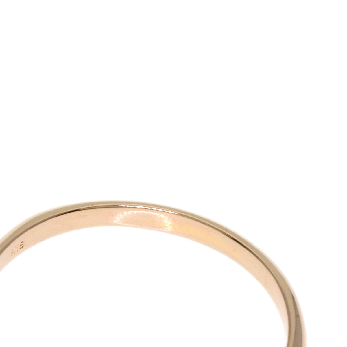0.135ct Diamond Ring K18 Pink Gold 1.4g　Ladies