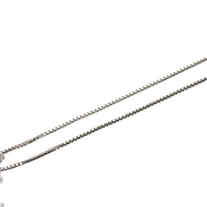 0.66ct Diamond Necklace K14 White Gold 4.5g　Ladies