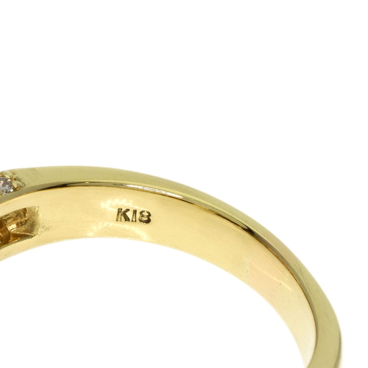 1.3ct Pearl Pearl Diamond Ring K18 Yellow Gold  8.47g�@Ladies