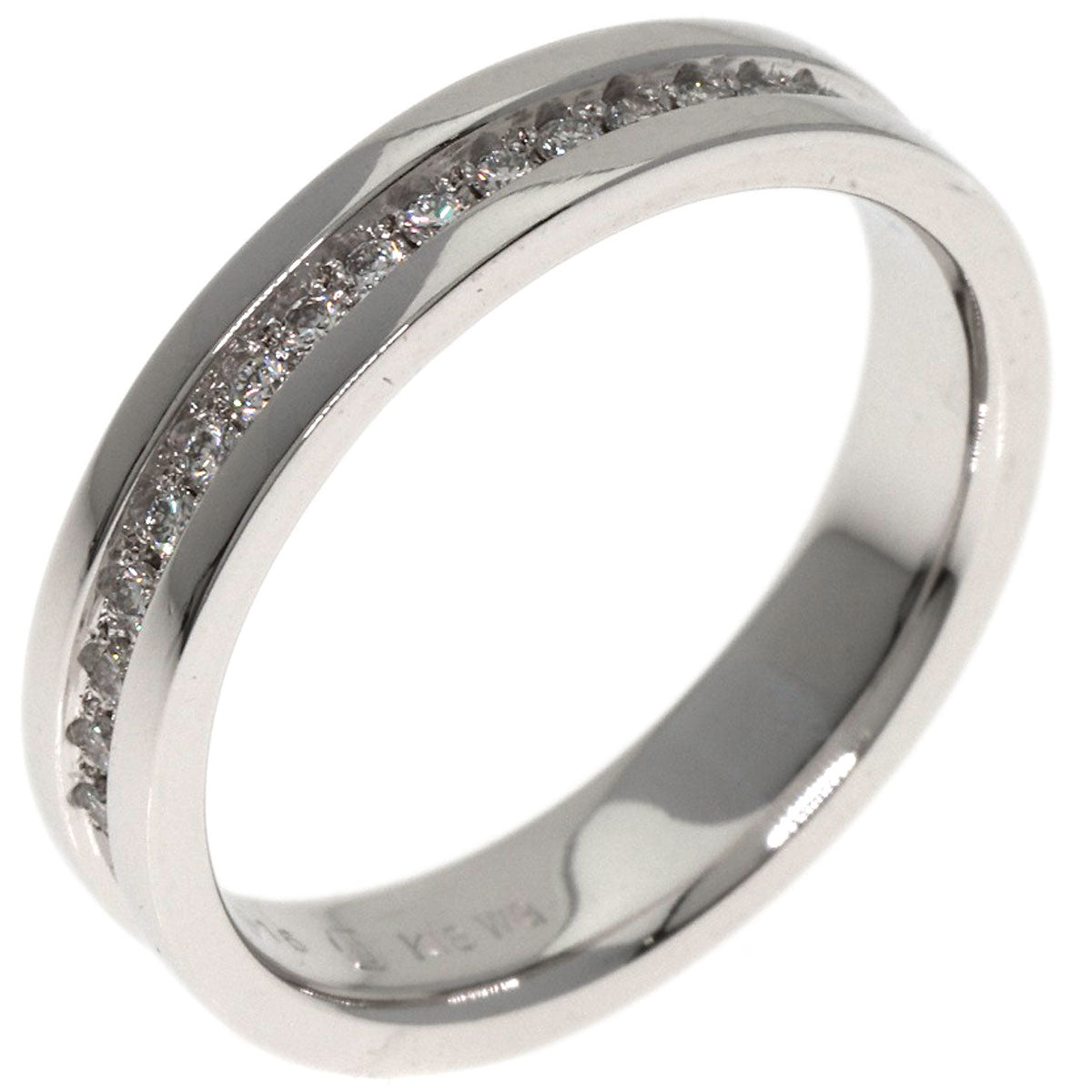 0.16ct Diamond Ring K18 White Gold  5.3g�@Ladies